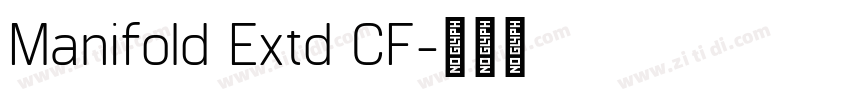 Manifold Extd CF字体转换